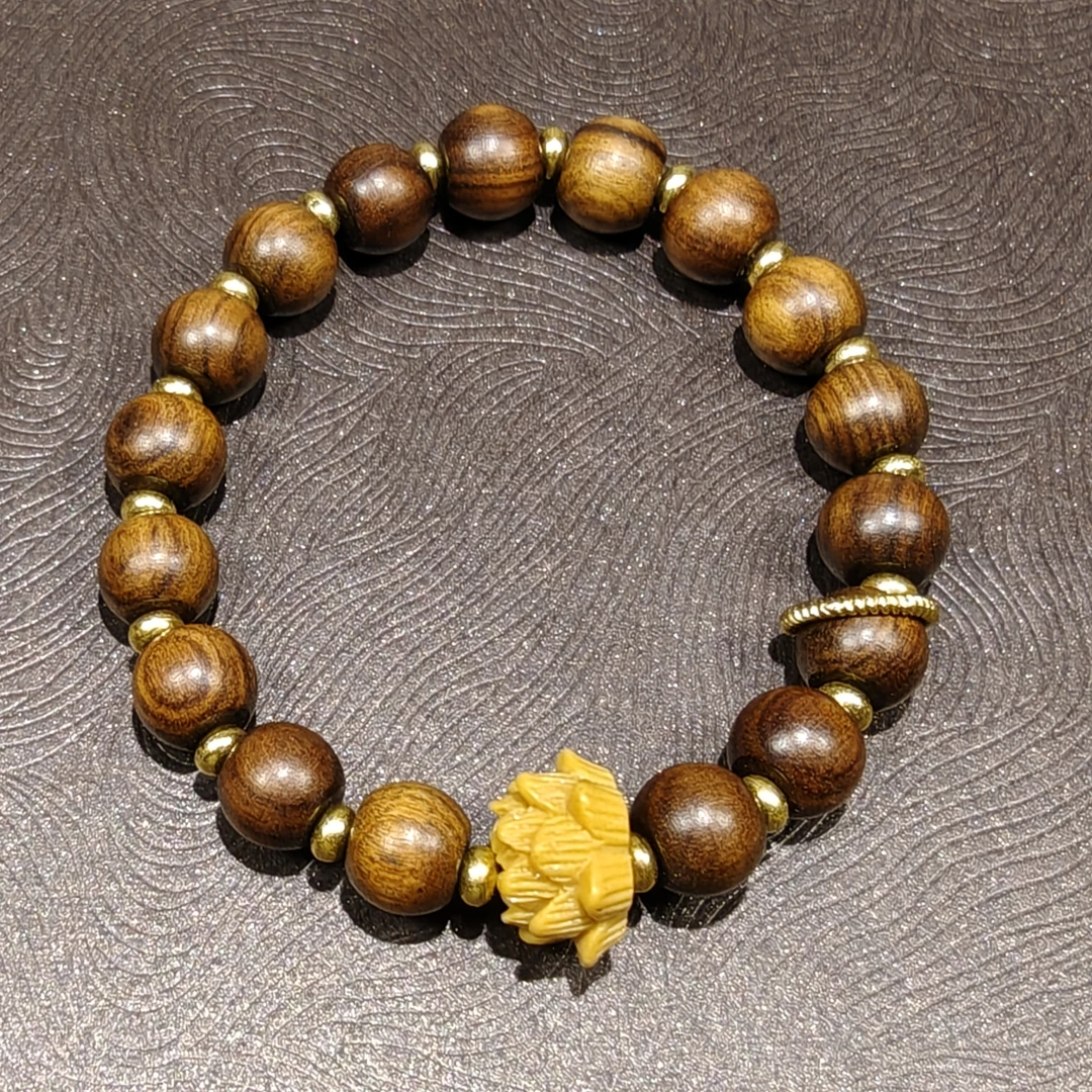 黄花梨精品手串 QW044 （无礼盒）