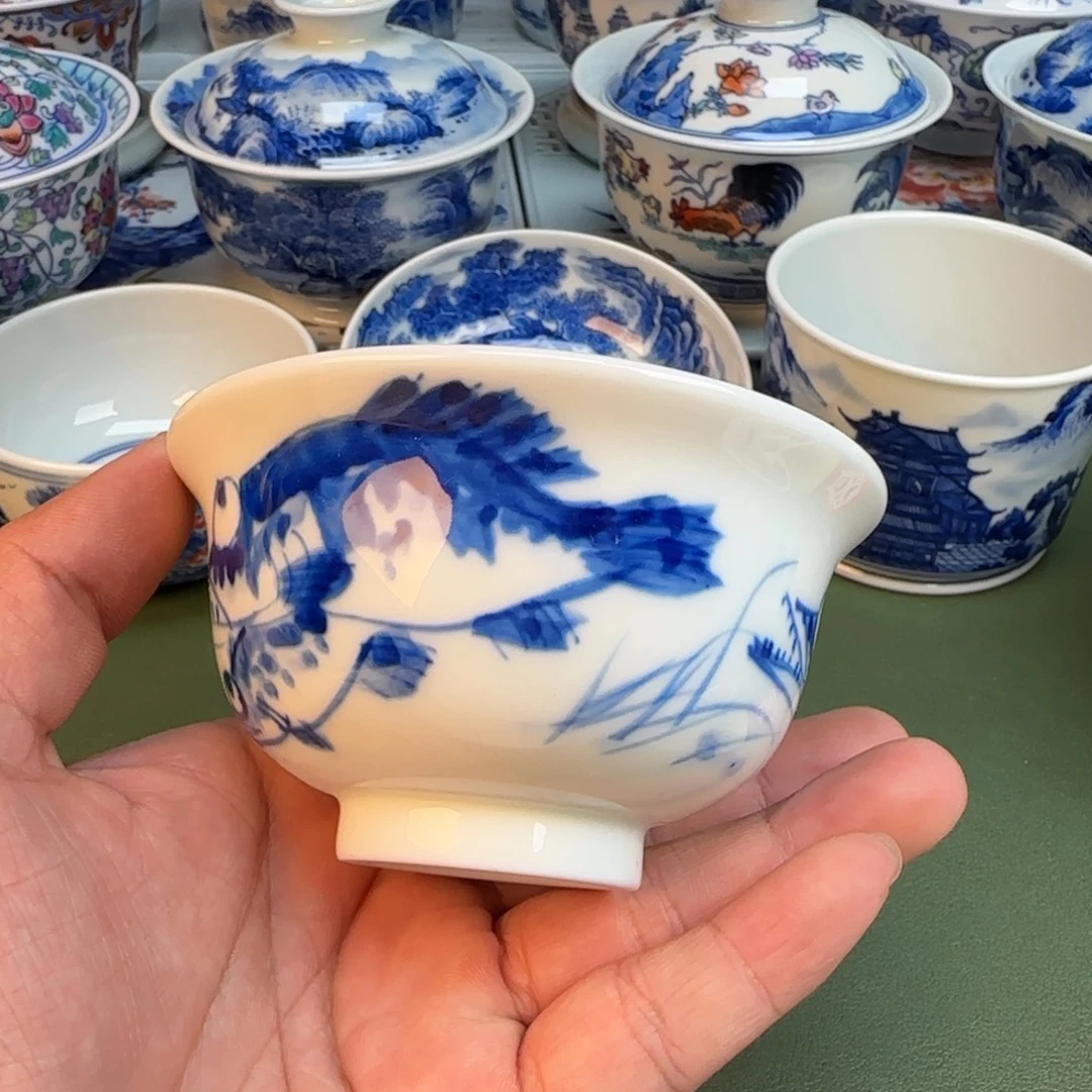 纯手工纯手绘茶具石头223