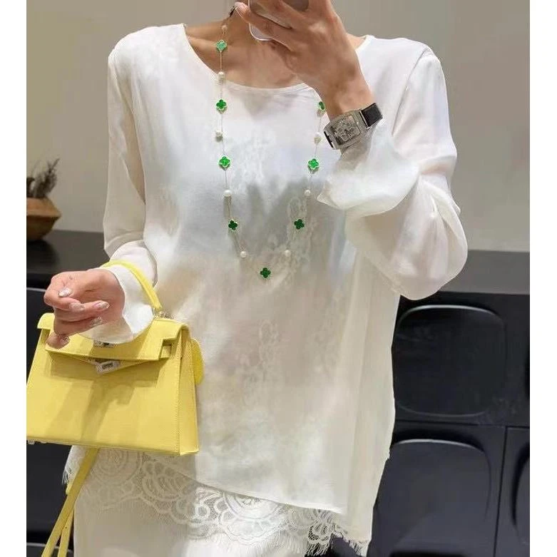 KiKi严选：21353-HEMU家欧货南油夏季蕾丝层防晒衣长袖罩衫上衣