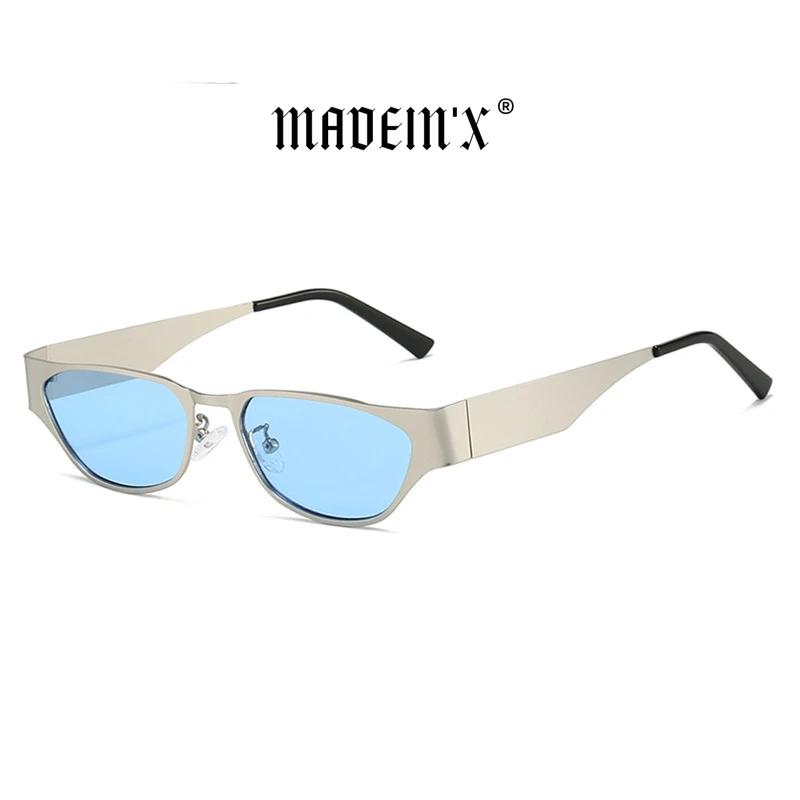 Madein X金属猫眼个性凹造型墨镜男女网红时尚复古防紫外线太阳镜