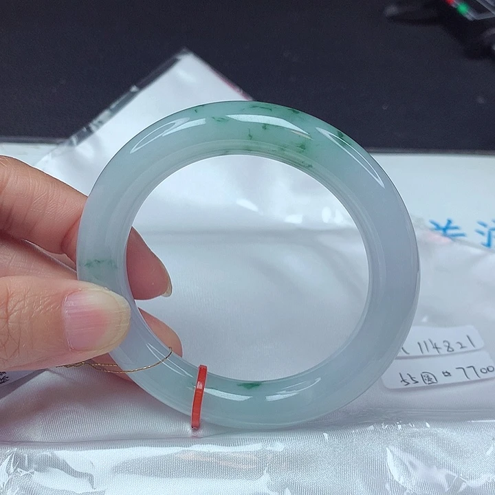未镶嵌手镯翡翠55圈4821