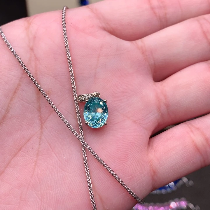 银S925镶嵌戒指帕拉依巴碧玺