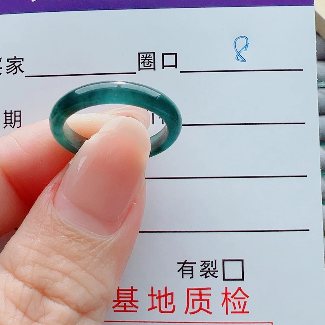 未镶嵌戒指翡翠戒圈