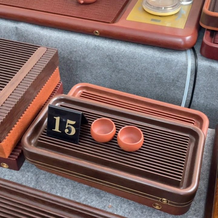 漂**生紫色金边电木茶盘