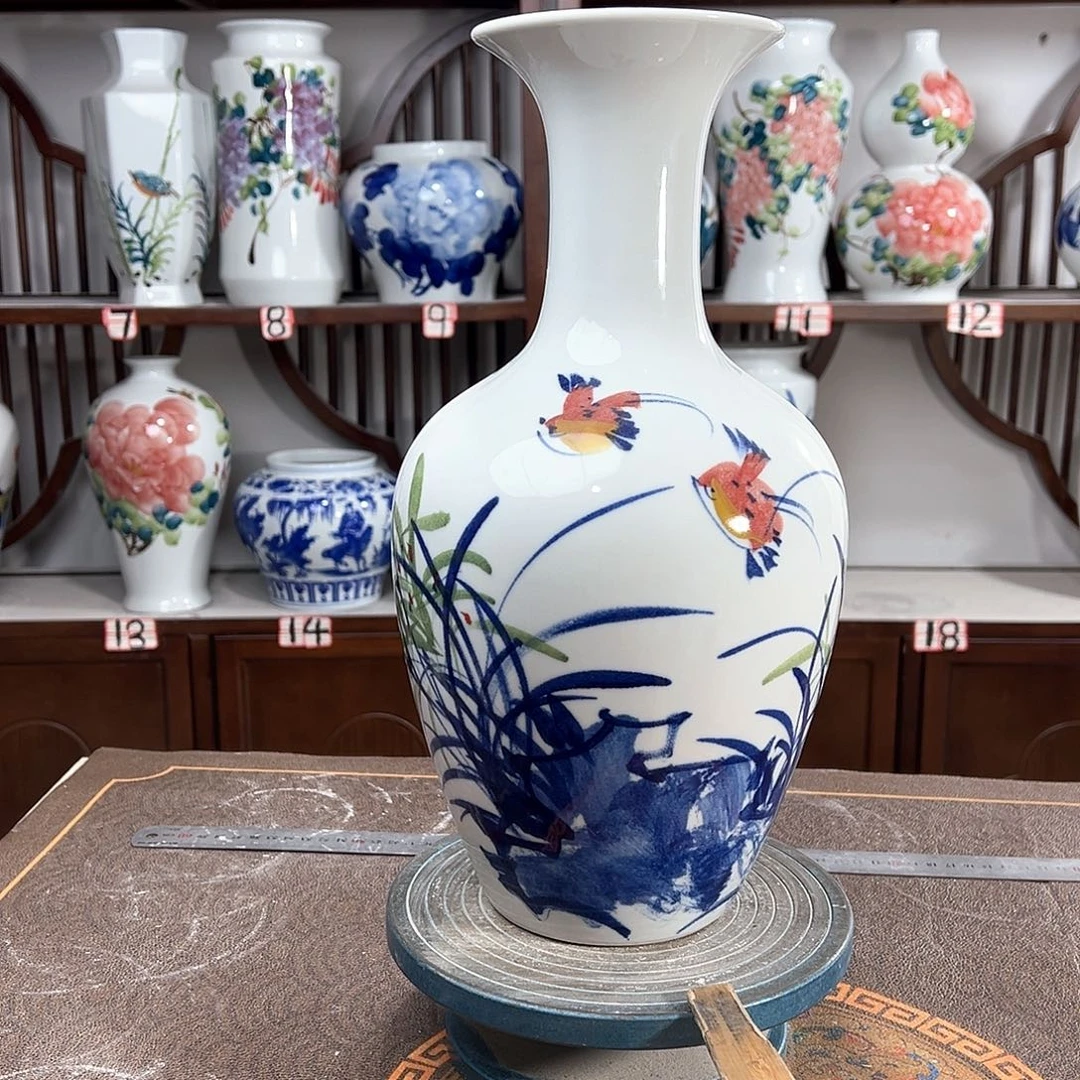 摆件景德镇陶瓷棒玉