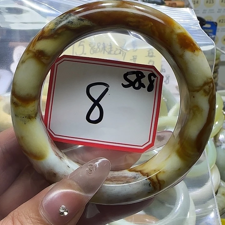 岫玉未镶嵌手镯岫玉轮胎
