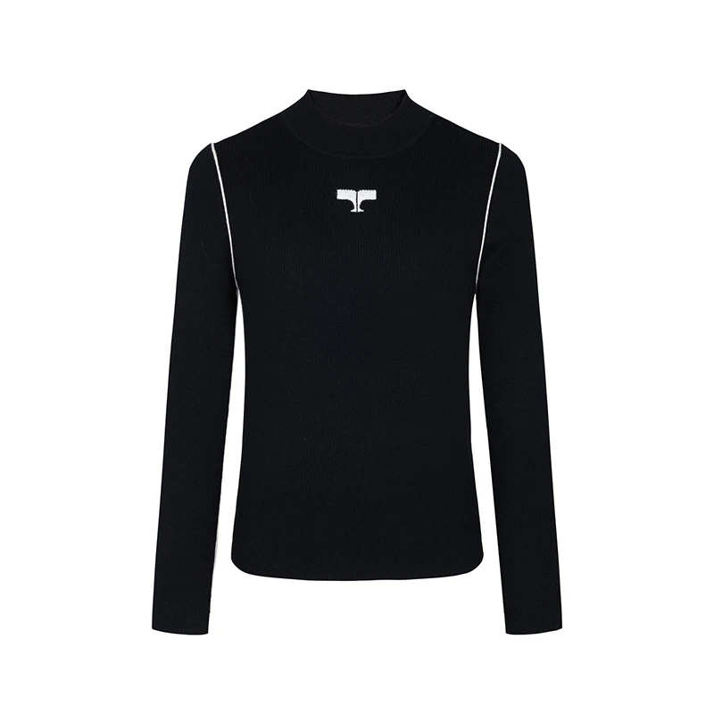 【小余专属】商场同款春秋新品时尚百搭竖条针织衫NDY1A41004