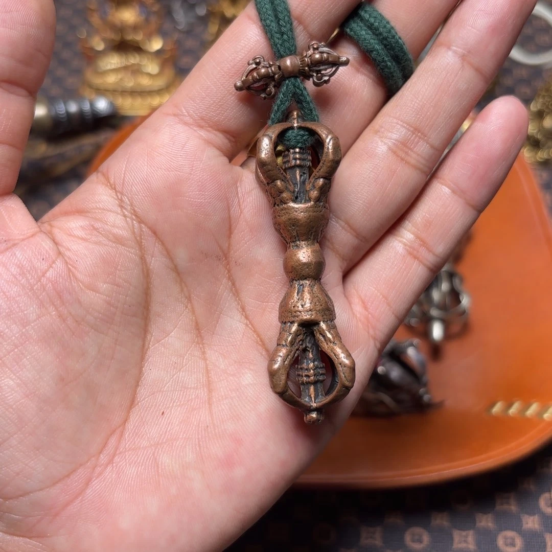 铜星月菩提吊坠项链