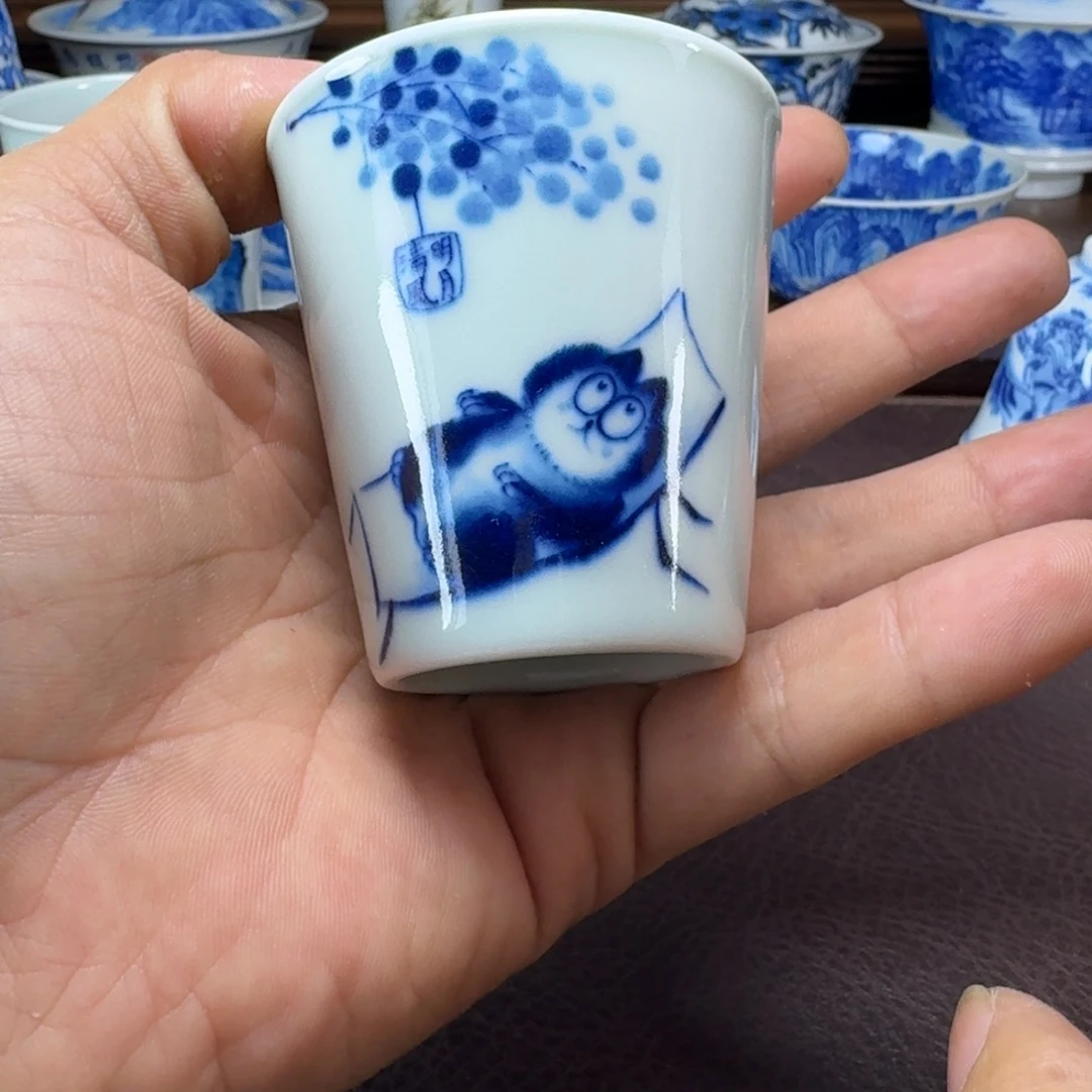 瓷片当代景德镇陶瓷手绘茶具