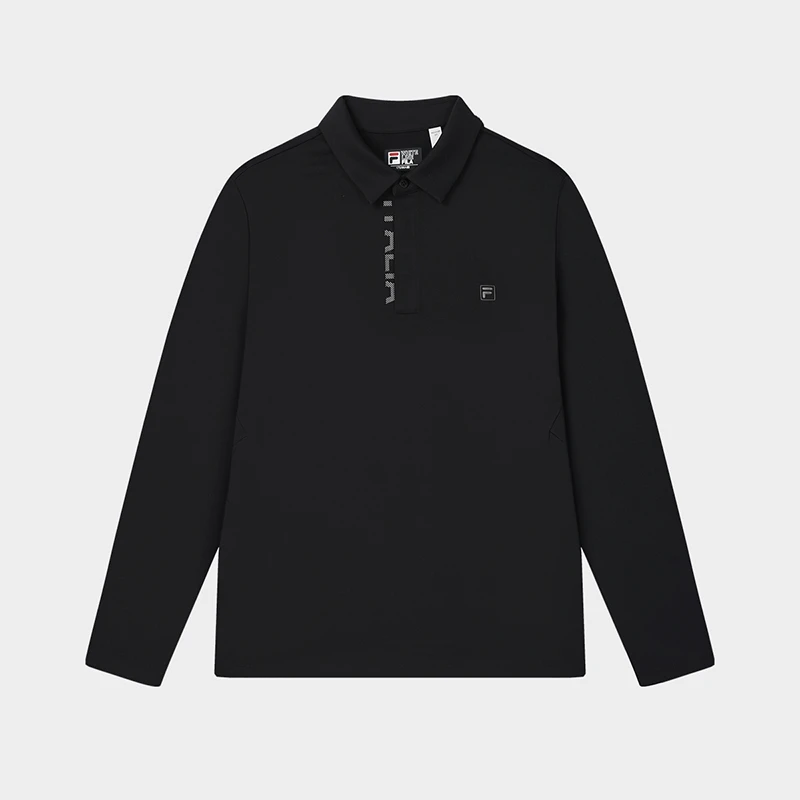 Fila/斐乐2025男装春季新款轻商务针织运动长袖POLO衫F11M513201F
