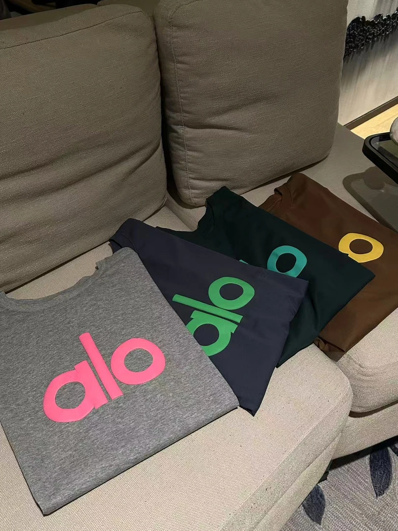 （露露）南油T#“动感字母”创意撞色字母圆领短袖T#134