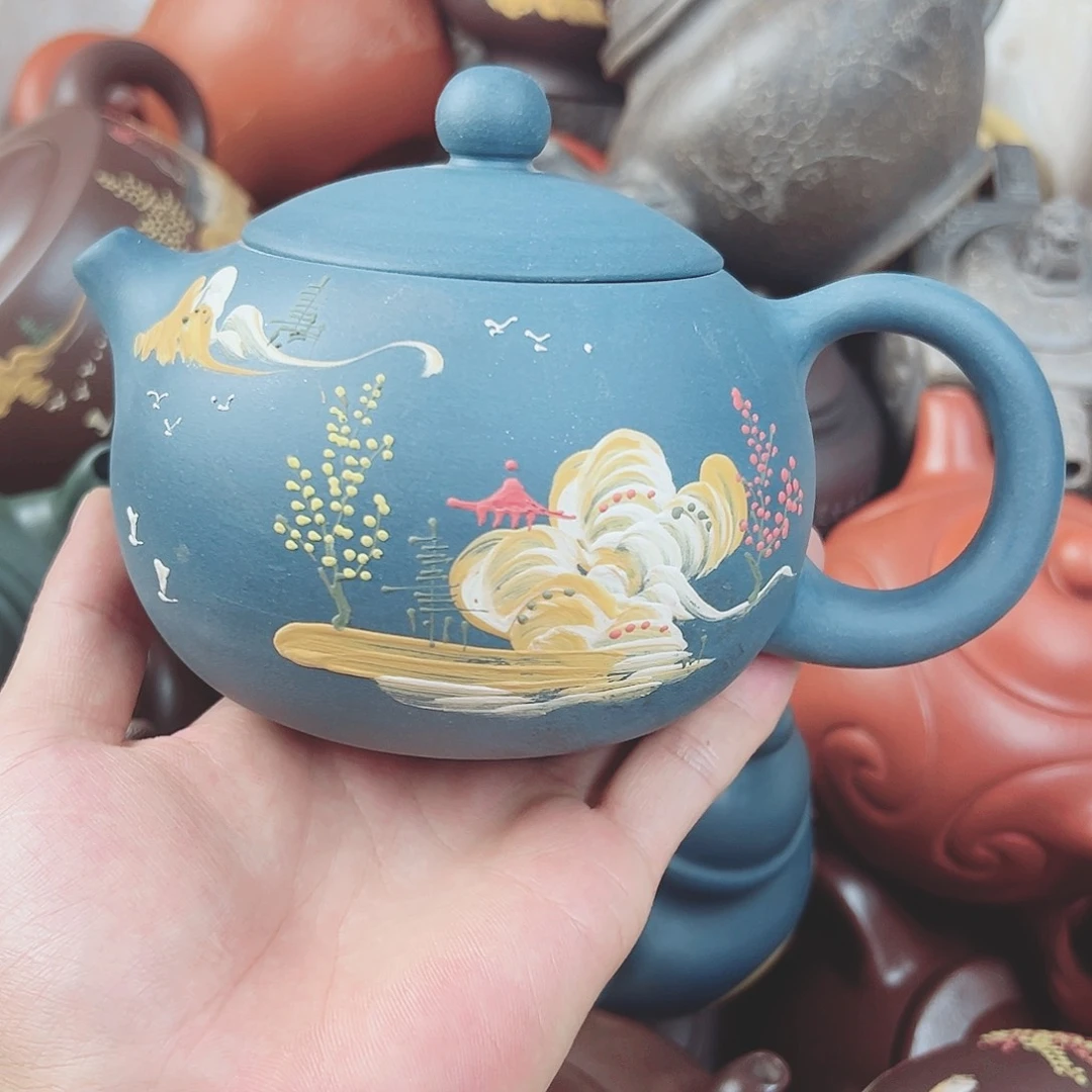 茶壶紫砂宜兴原矿紫砂壶450毫升容量