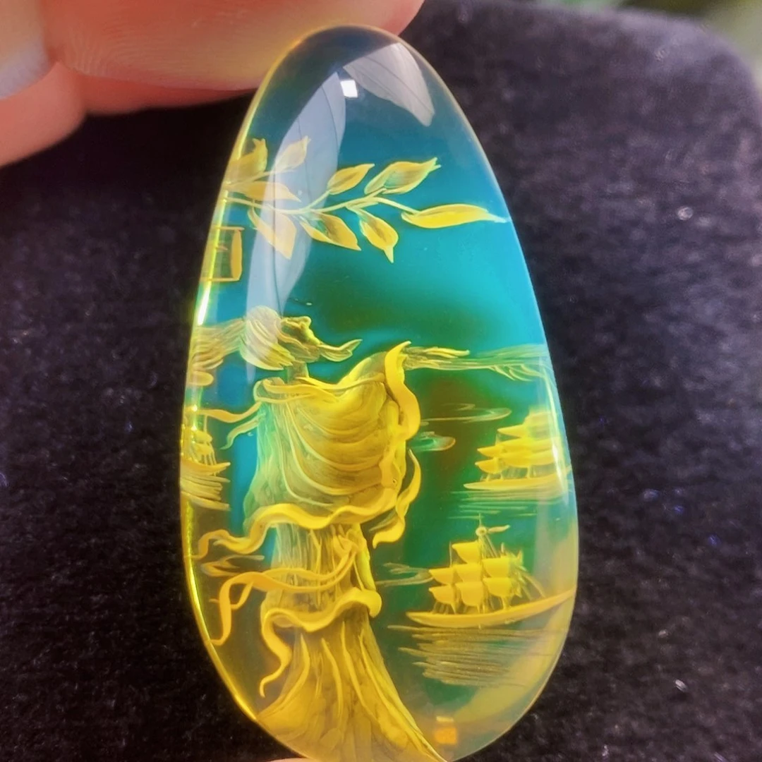【闪购商品】金珀吊坠(不含链)未镶嵌