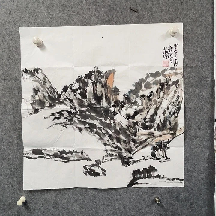 书法齐卫国国画作品软片