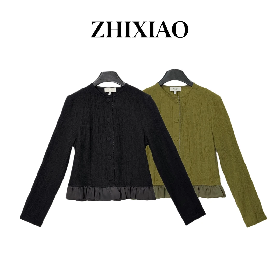 【ZHIXIAO】秋冬新款：羊毛长袖衬衣931603