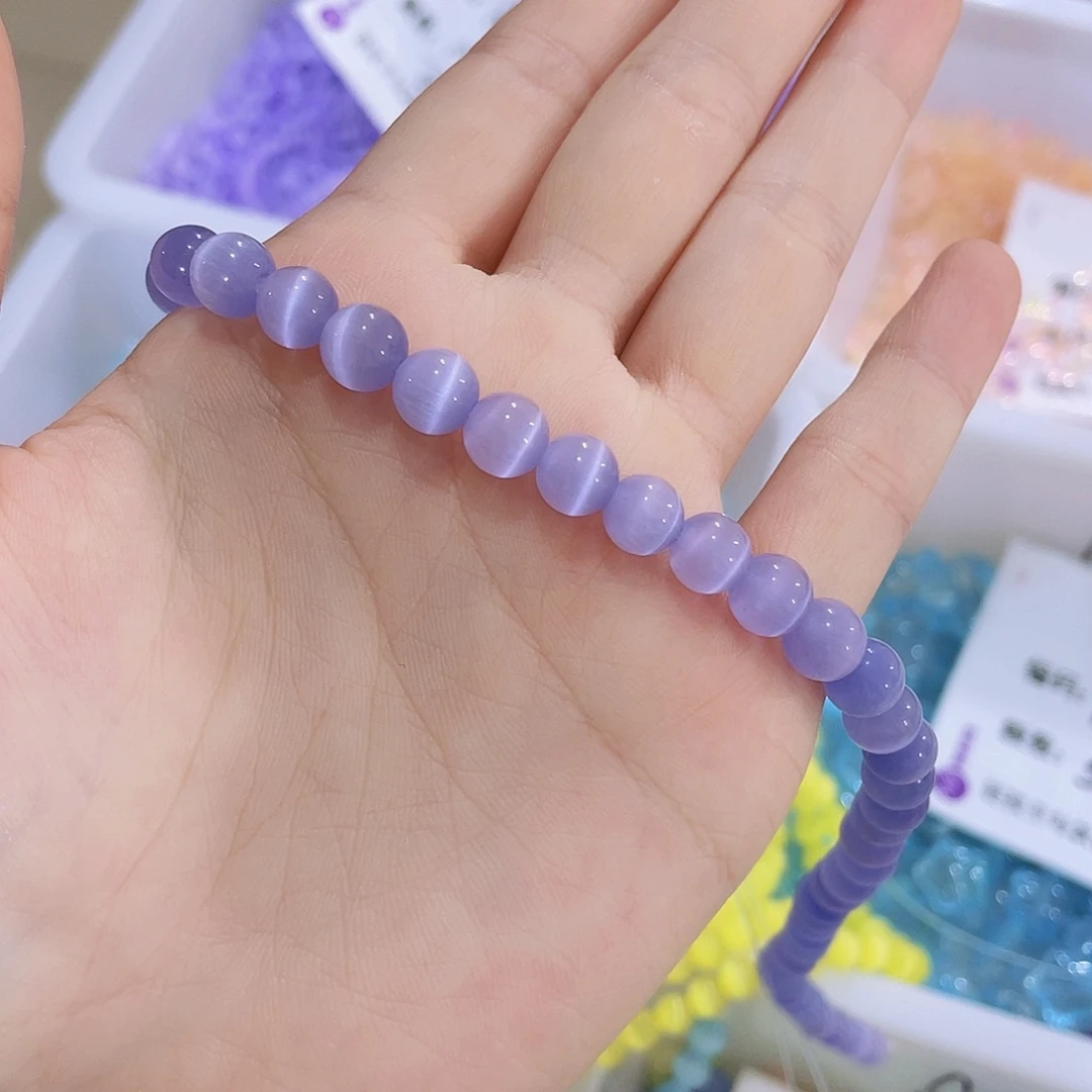 琉璃非金属卡8浅紫色猫眼