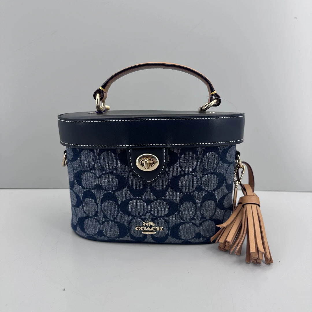 95新 COACH/蔻驰 kay香布蕾盒子包20*13*9cmSM021908