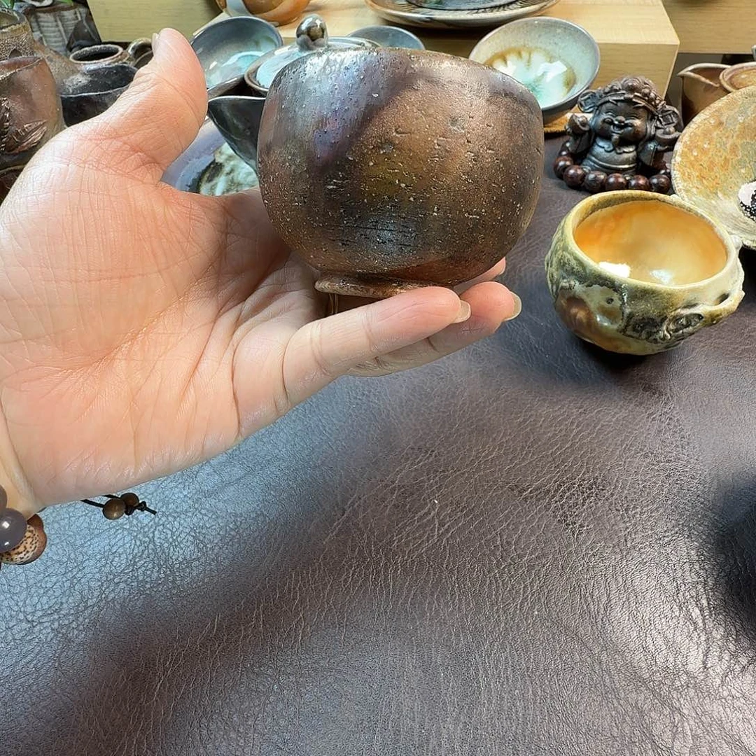 复古手工手作柴烧主人杯