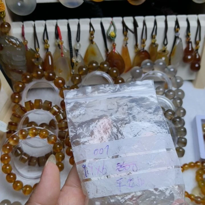 平***儿玛瑙/玉髓手链未镶嵌007