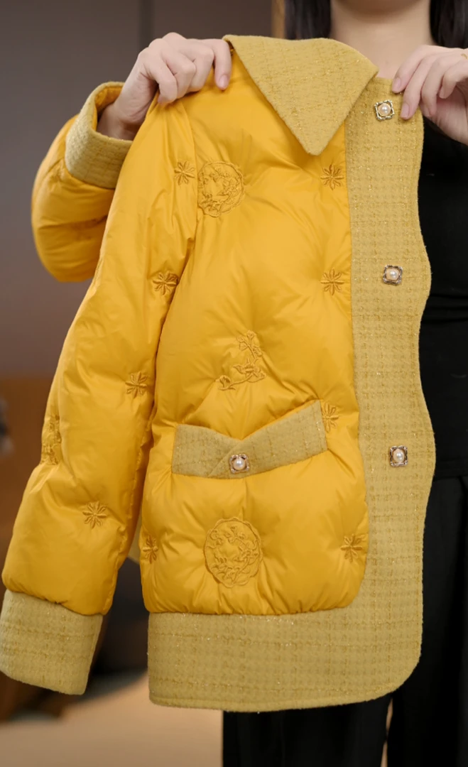 【YW】新款小香风时尚气质设计感显瘦保暖外套