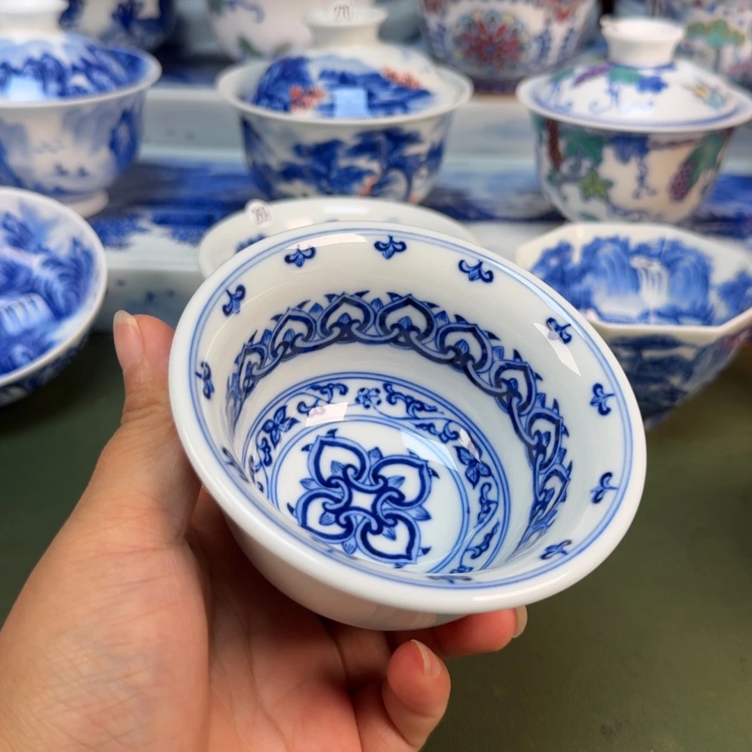 景德镇纯手绘茶具圆圆298