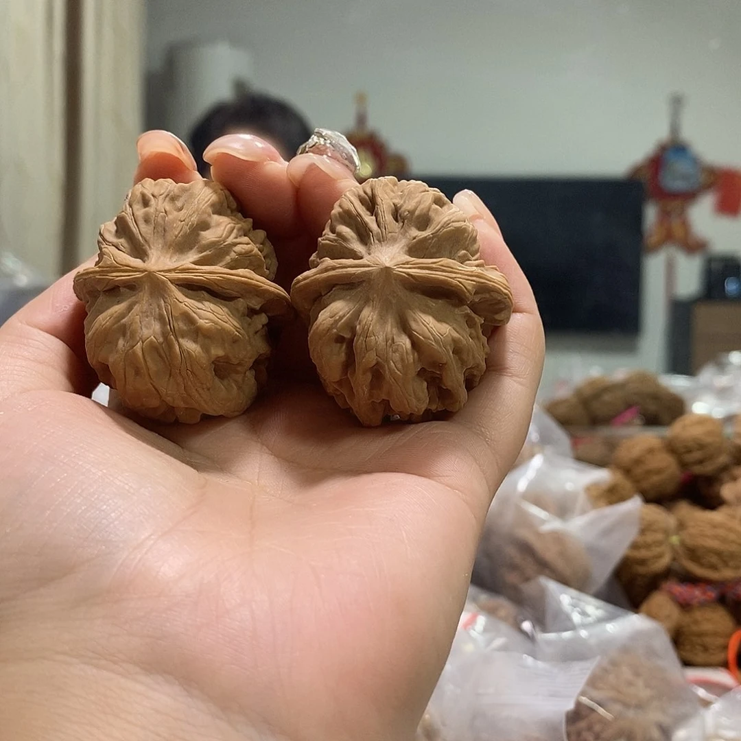 把件文玩核桃一*平谷方块有修