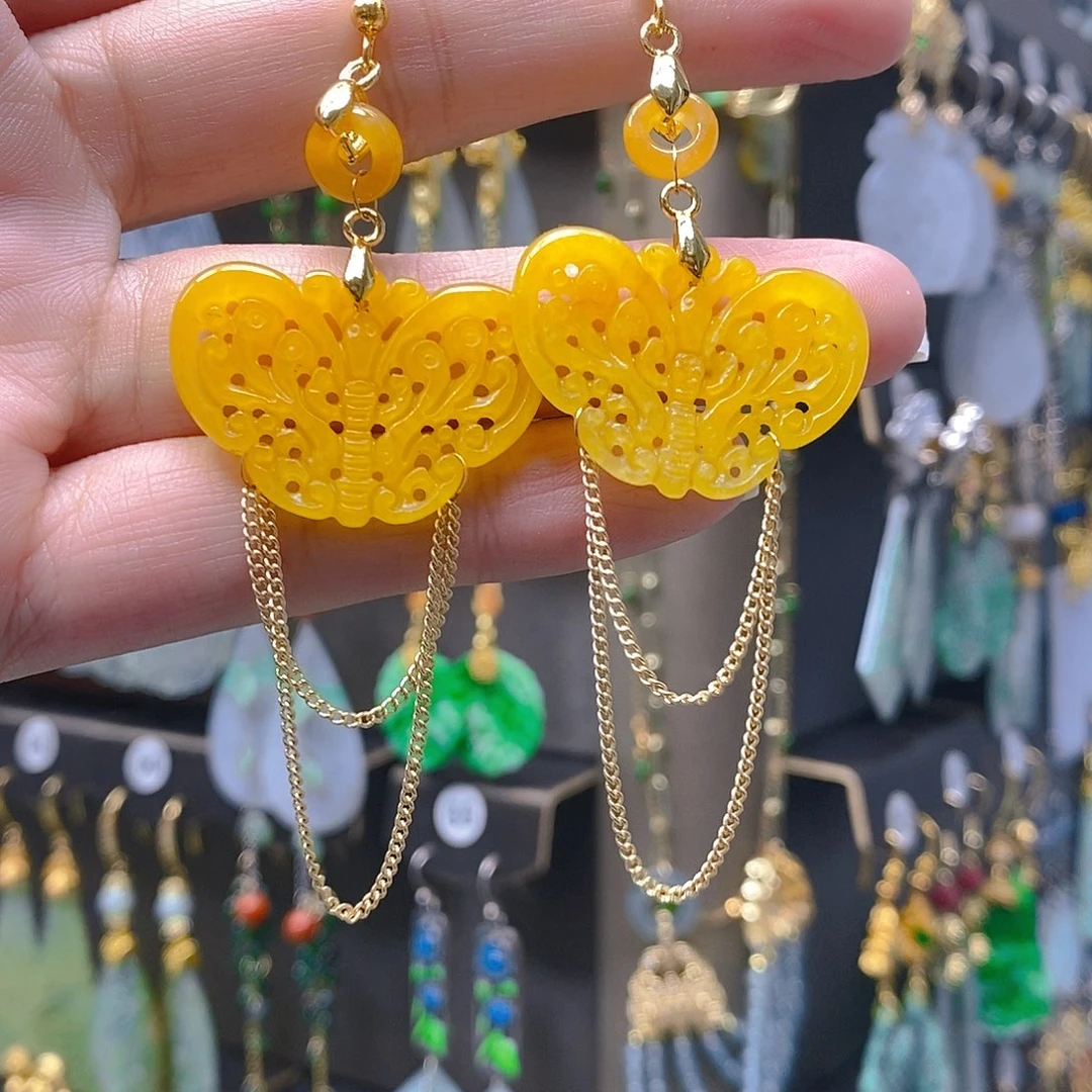 未镶嵌翡翠耳饰翡翠