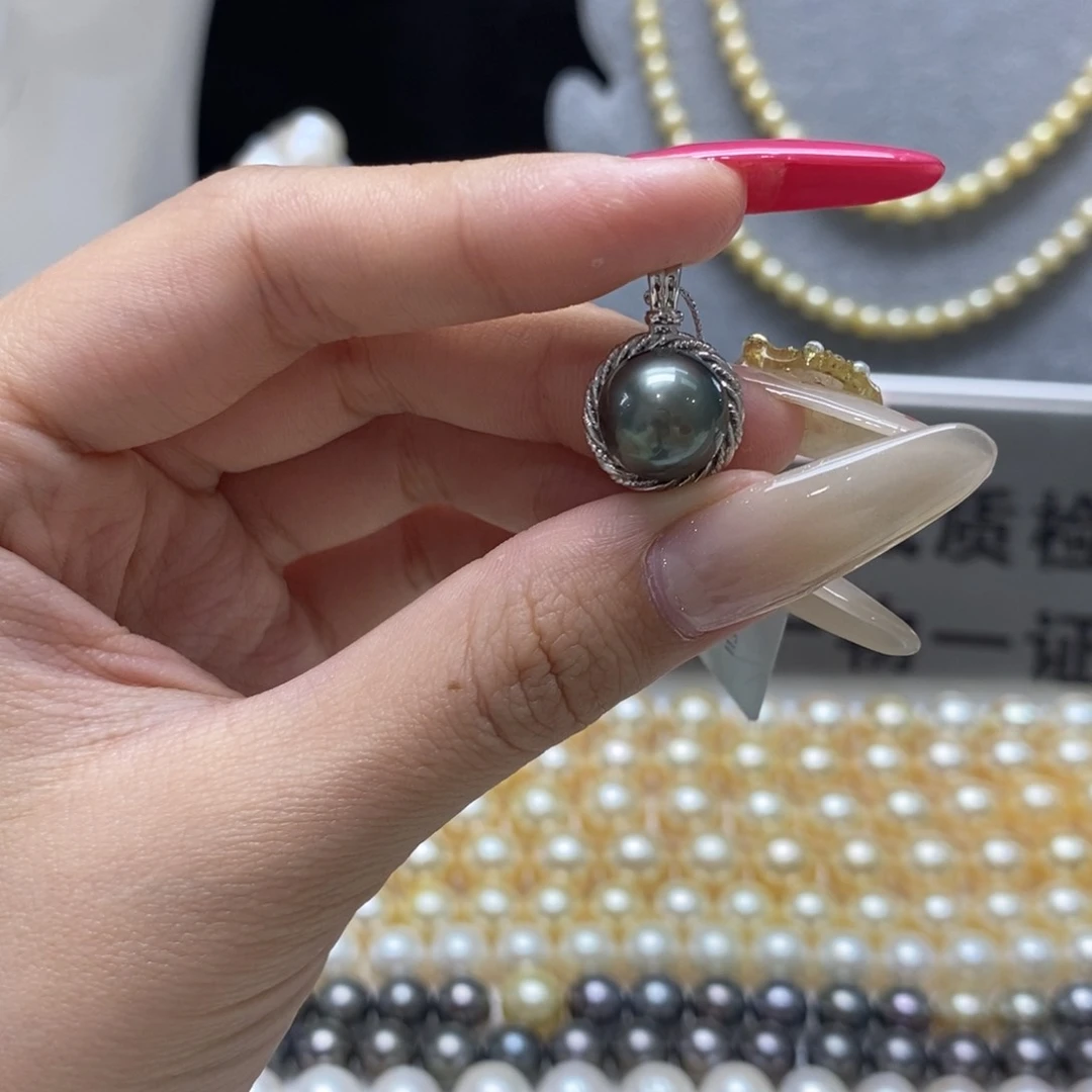 海水珍珠颈饰银S925镶嵌