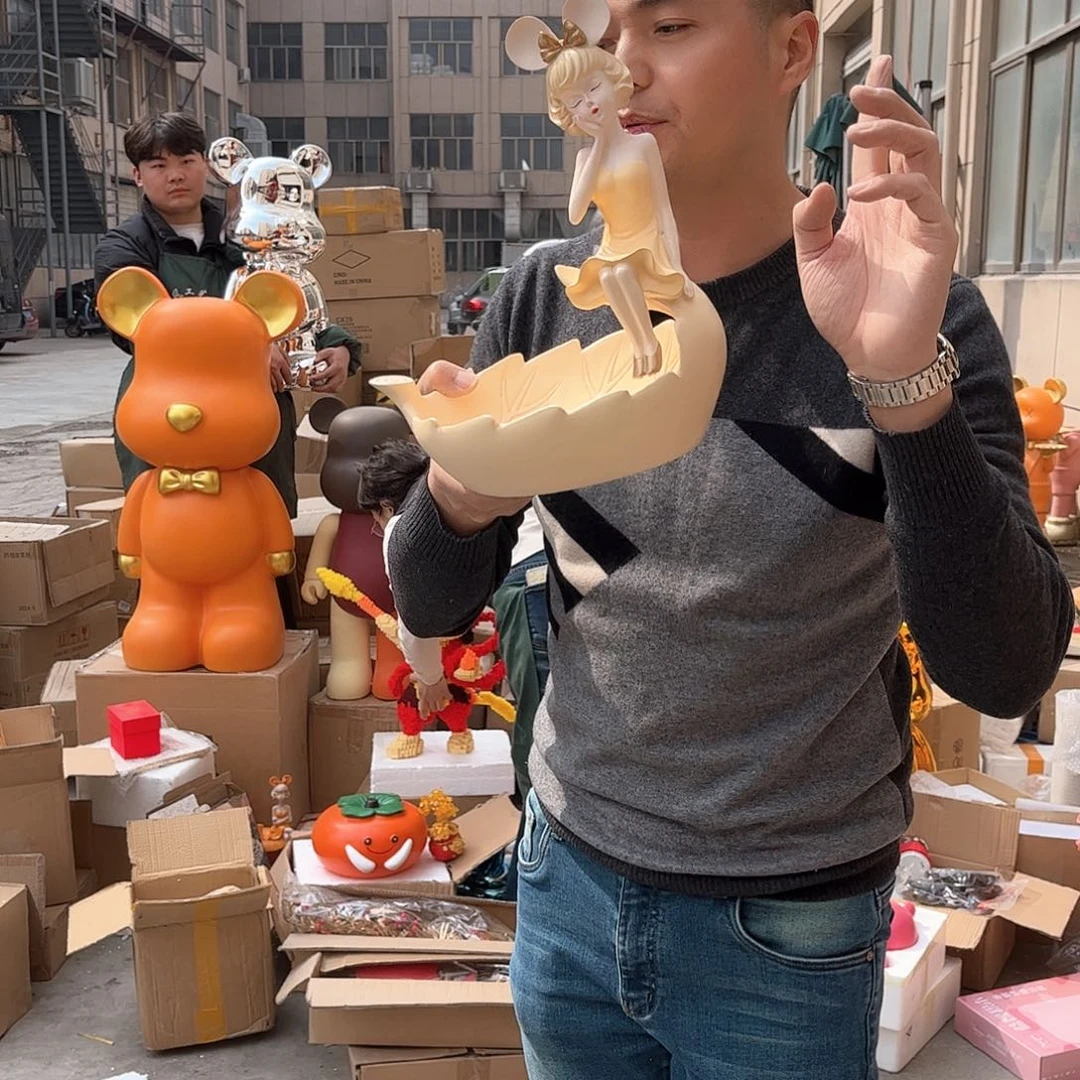 树脂873奶白色摆件摆件家居