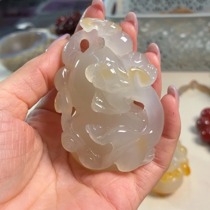 玛瑙/玉髓未镶嵌吊坠(不含链)