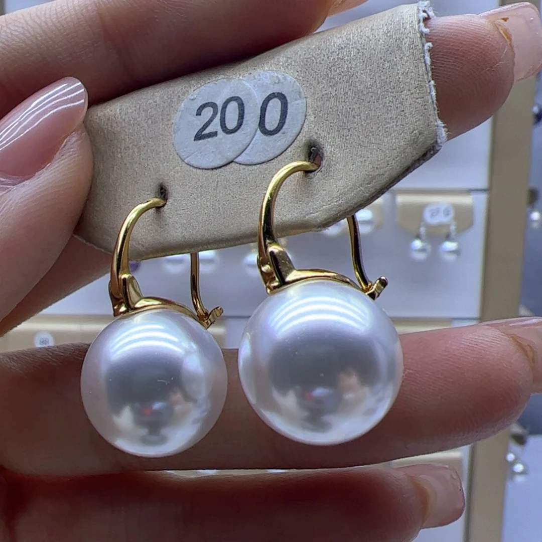 淡水珍珠耳饰银S925镶嵌