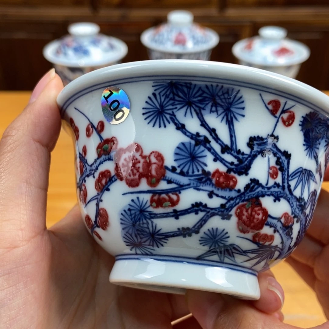 手绘现代茶具非古董