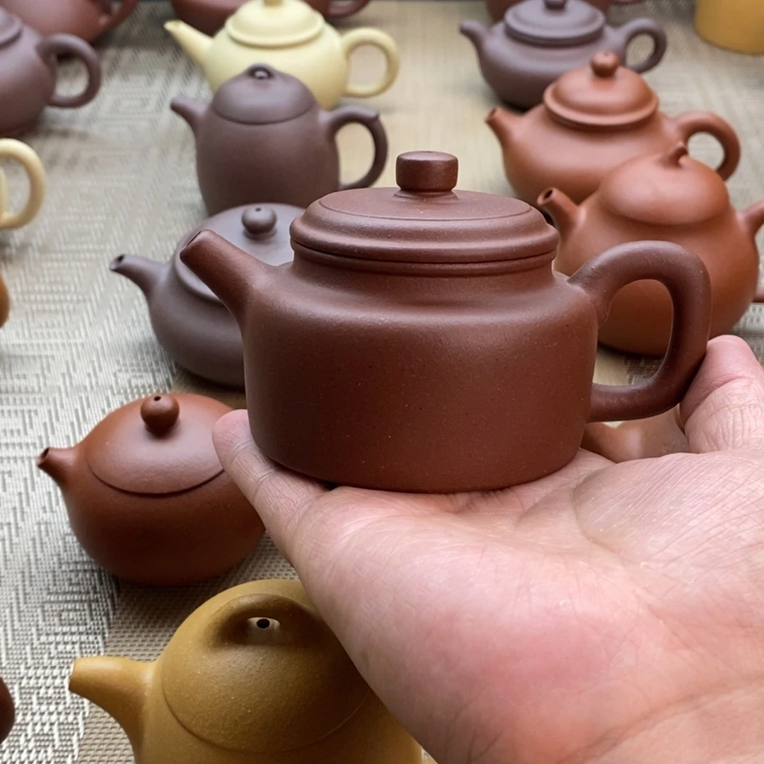 茶壶紫砂紫砂德中特练紫泥150容量