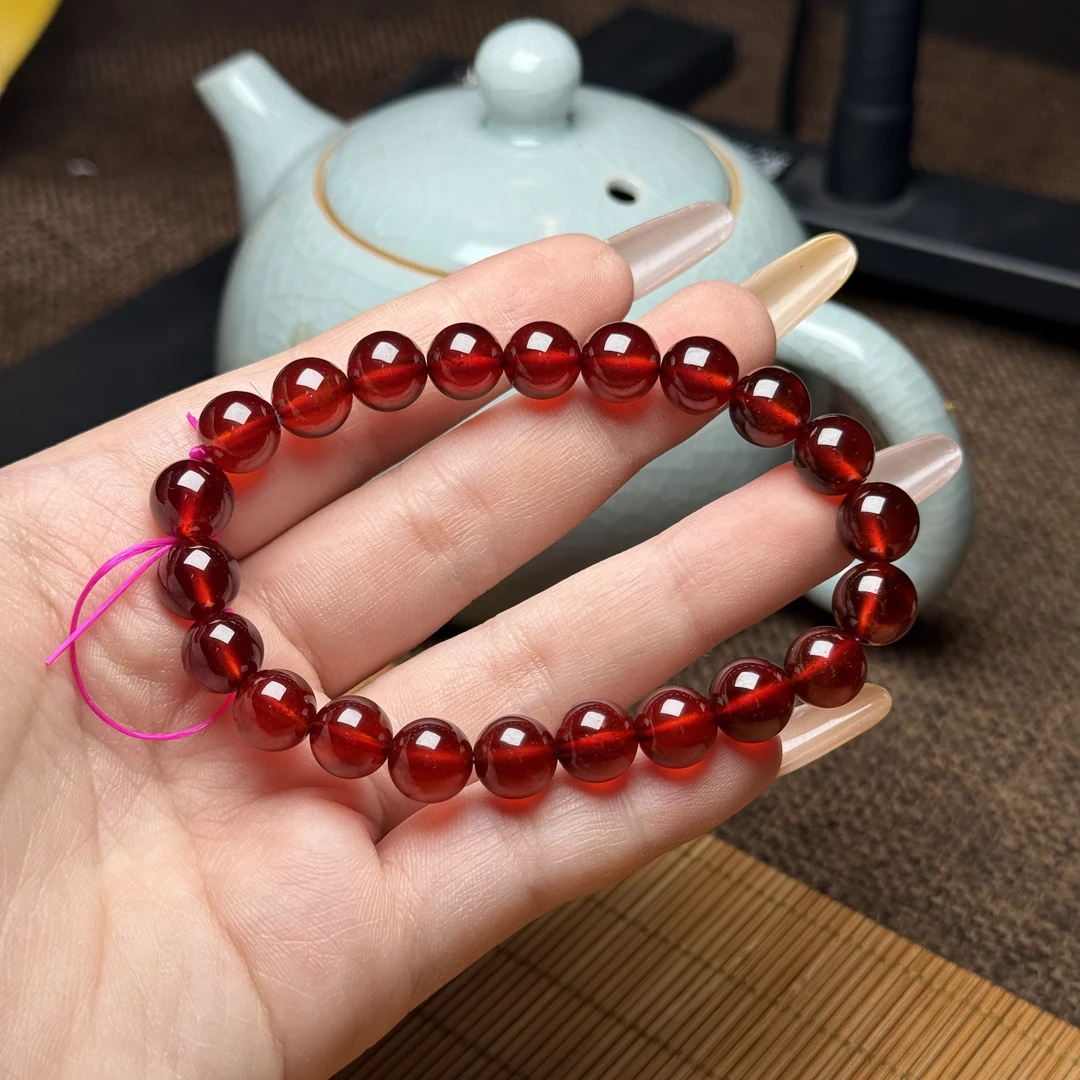 石榴石颈饰未镶嵌卡8石榴哥橙红色多样性拍一发一