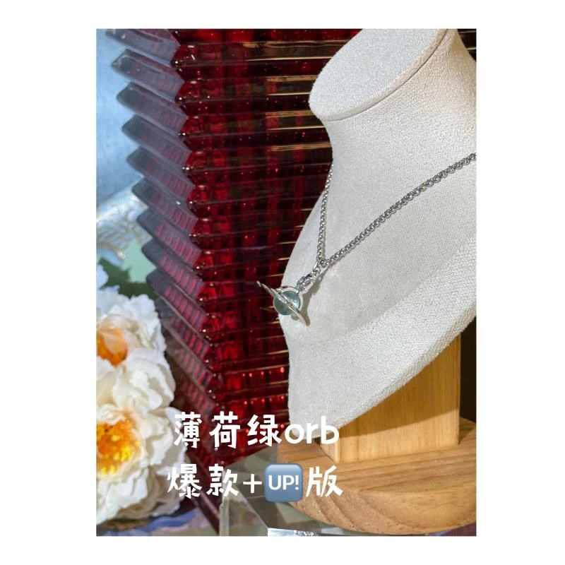 黄铜项链 【中号orb项链 冰川蓝】爆款 辨识度贼高经典款百搭项链