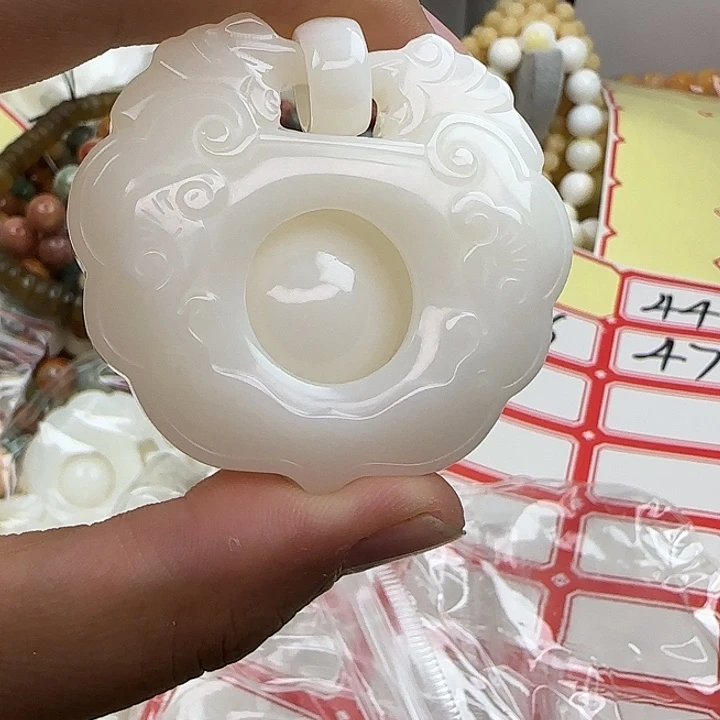 百***合贝壳其他如意锁44号