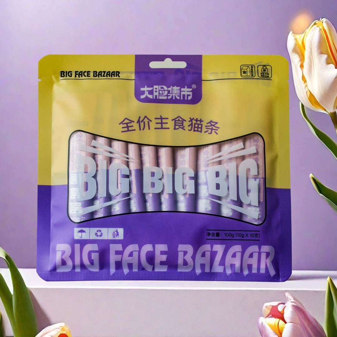 大脸集市全价主食猫条10g＊10支   宠物营养湿粮猫条