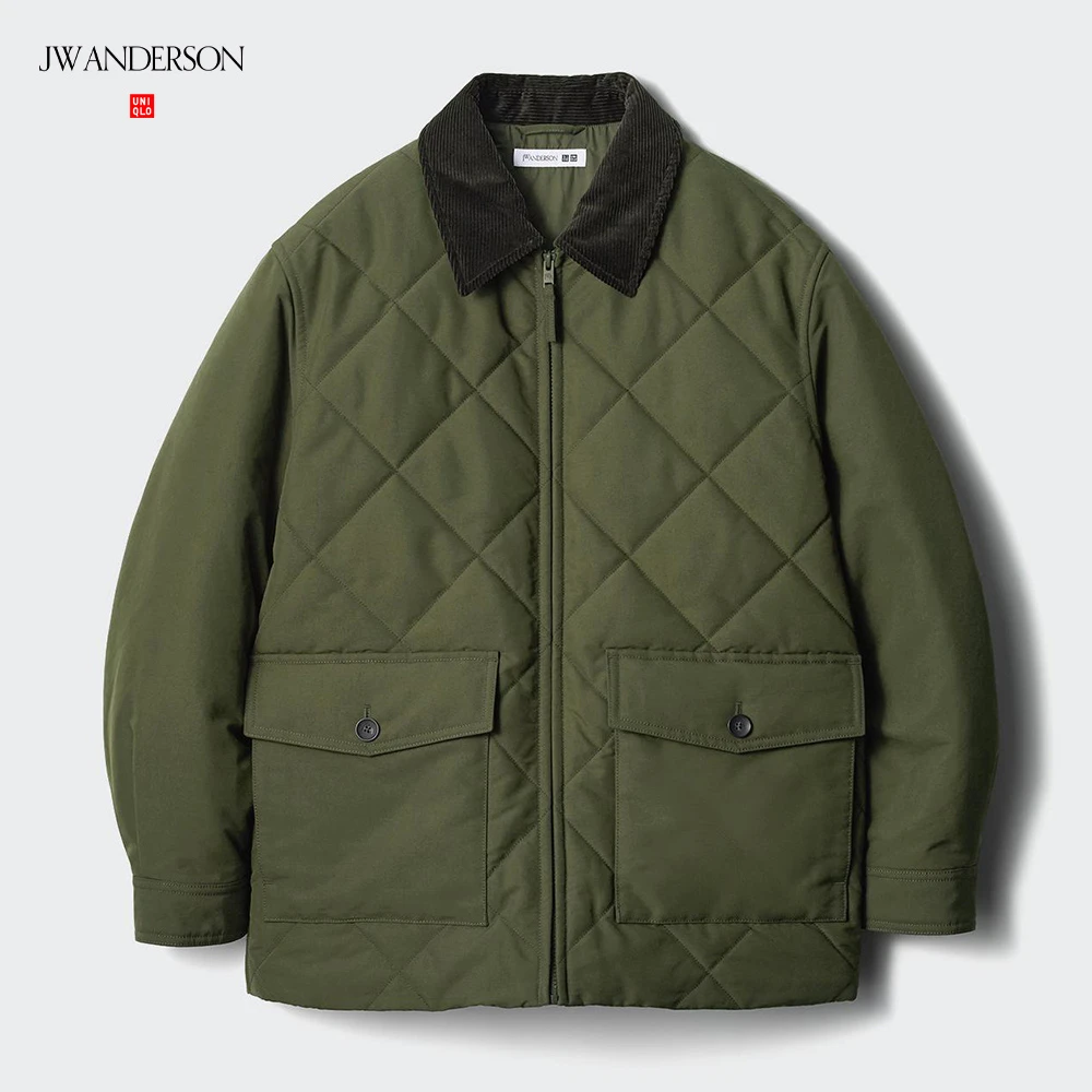 优衣库合作款/男装夹层绗缝茄克/外套保暖夹克471722