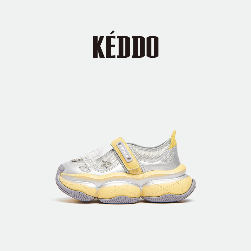 KEDDO“手指泡芙2代”纯色水钻巴洛克风休闲鞋厚底女鞋玛丽珍时尚