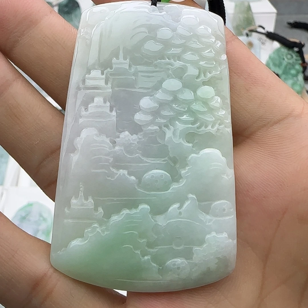 翡翠未镶嵌颈饰翡翠