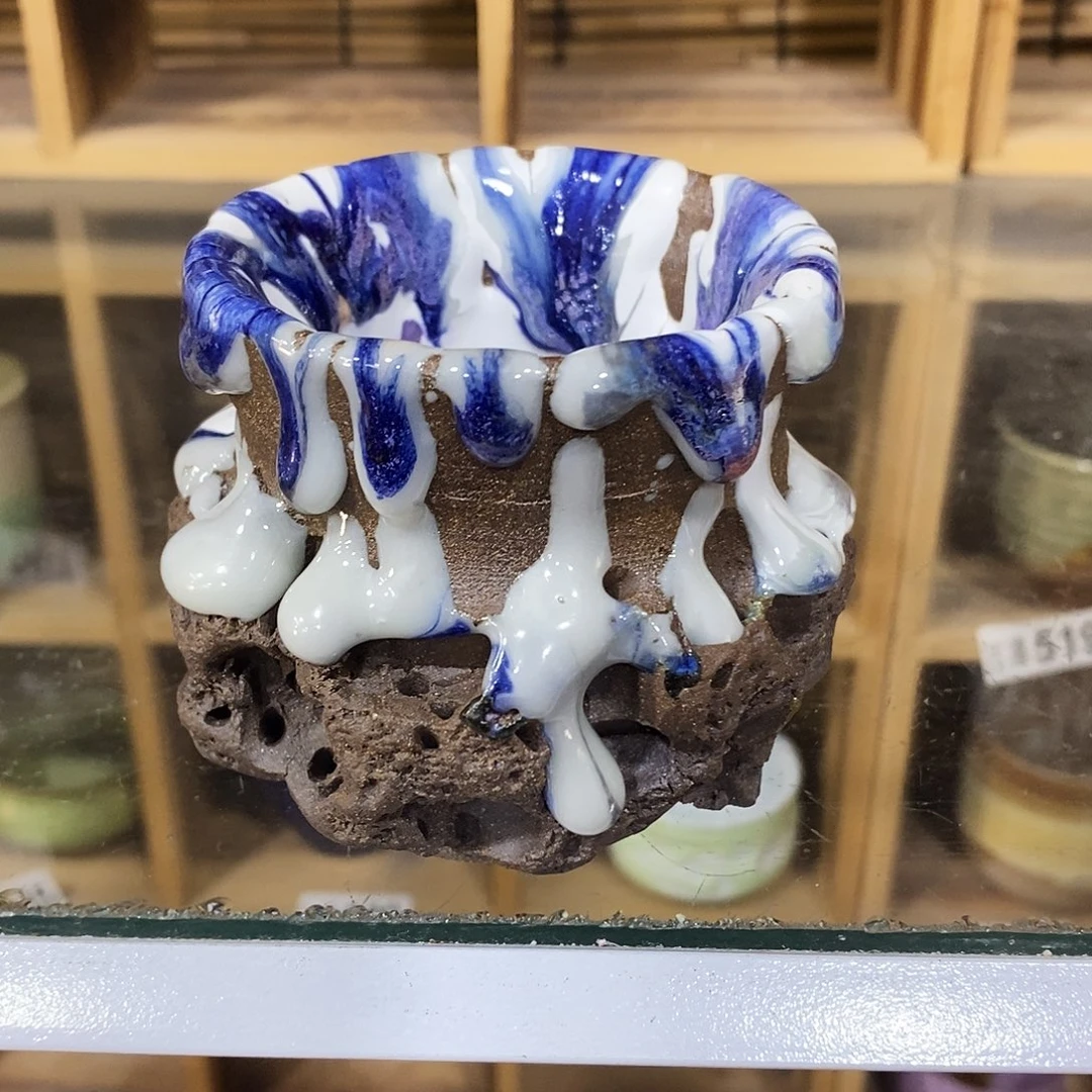 粗陶志野柴烧茶器