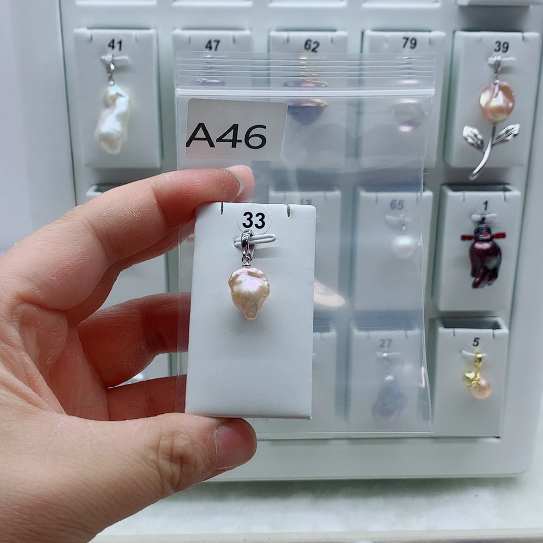 吊坠(不含链)淡水珍珠合金