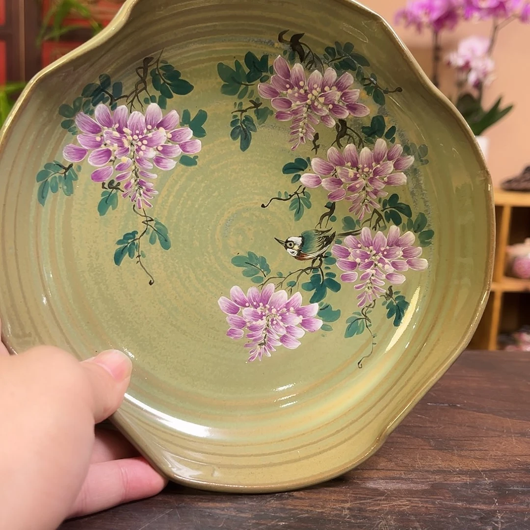 柴烧手工手绘陶瓷