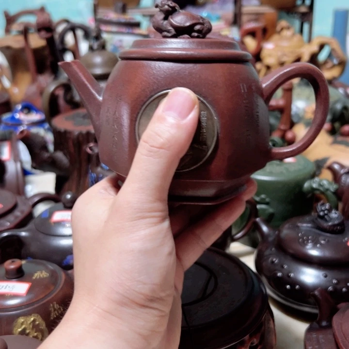 茶壶紫砂紫砂壶收藏起来了！