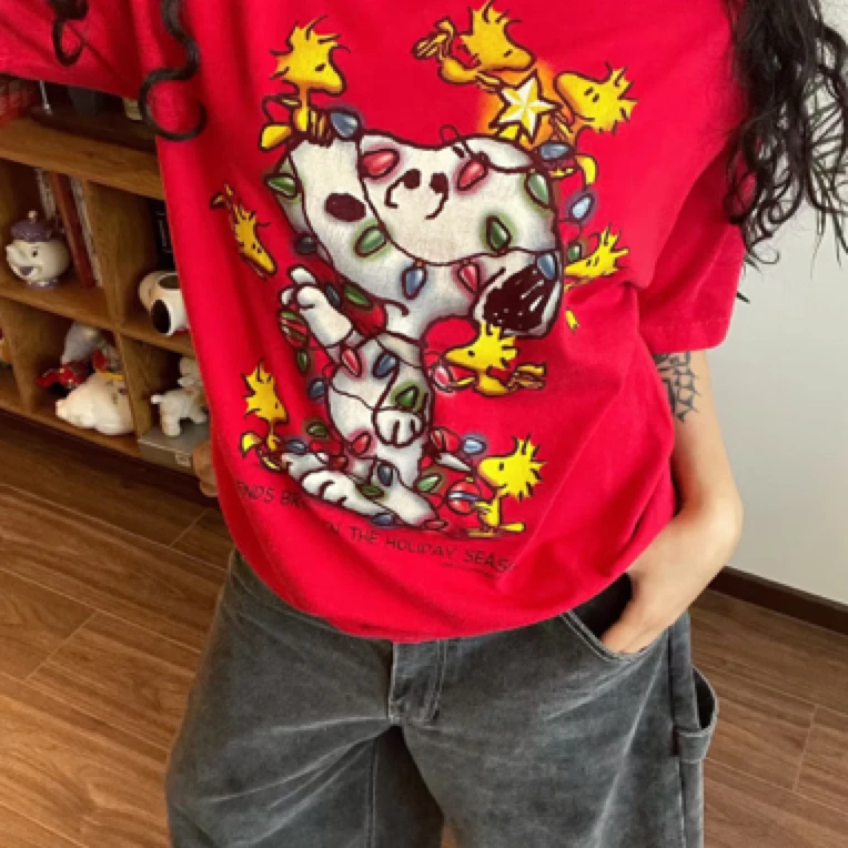 孤品美式扎染短袖领衬衫男女夏季宽松休闲上衣