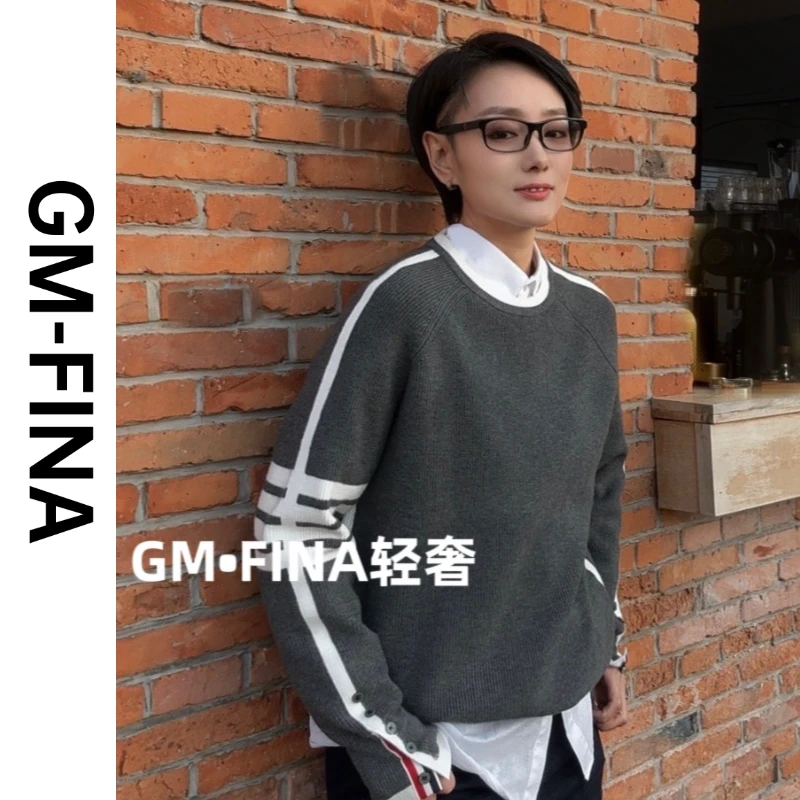 GM-FINA男士毛衣秋冬新品时尚圆领修身打底衫线衣(YT)66-167