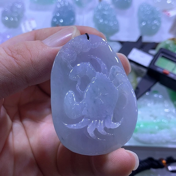 翡翠未镶嵌颈饰天然翡翠A货吊坠