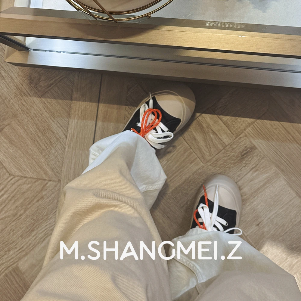 M.SHANGMEI.Z/沐熙美大哥复古小众舒适便捷撞色平底板鞋F04262