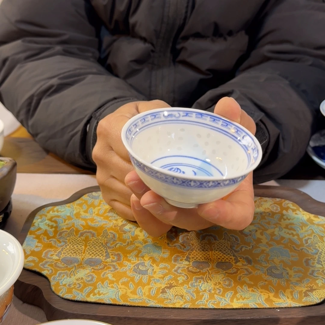 其他陶青花玲珑杯