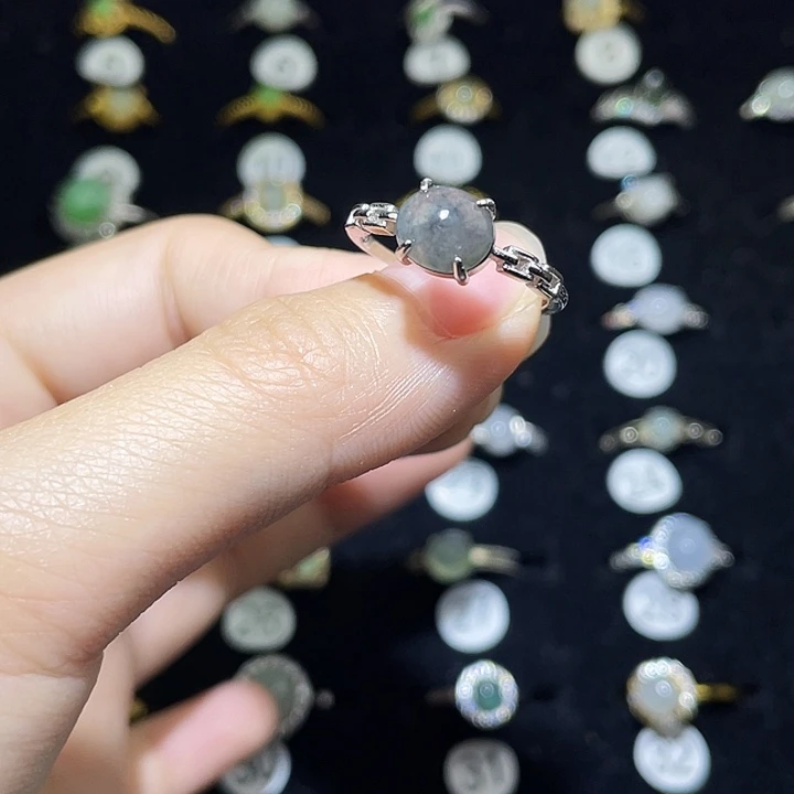 翡翠未镶嵌戒指戒指